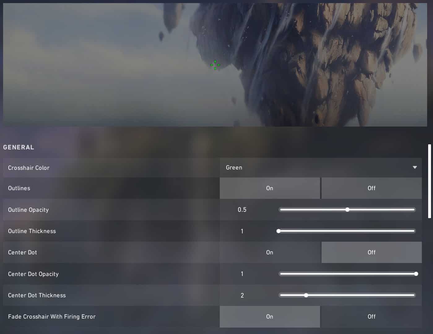 VALORANT Crosshair Settings