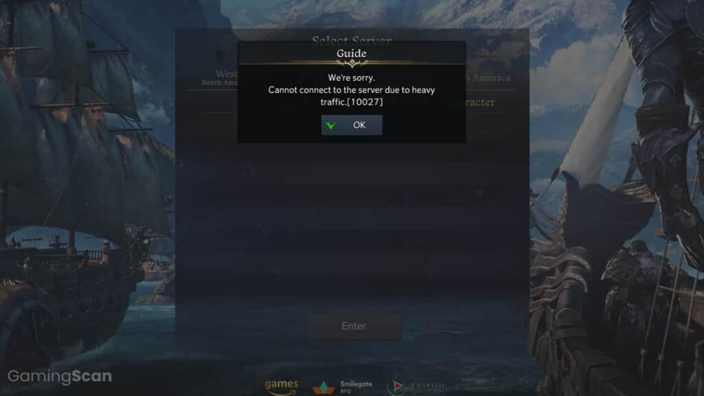 Fix Lost Ark Cannot Connect To The Server Due To Heavy Traffic 10027 
